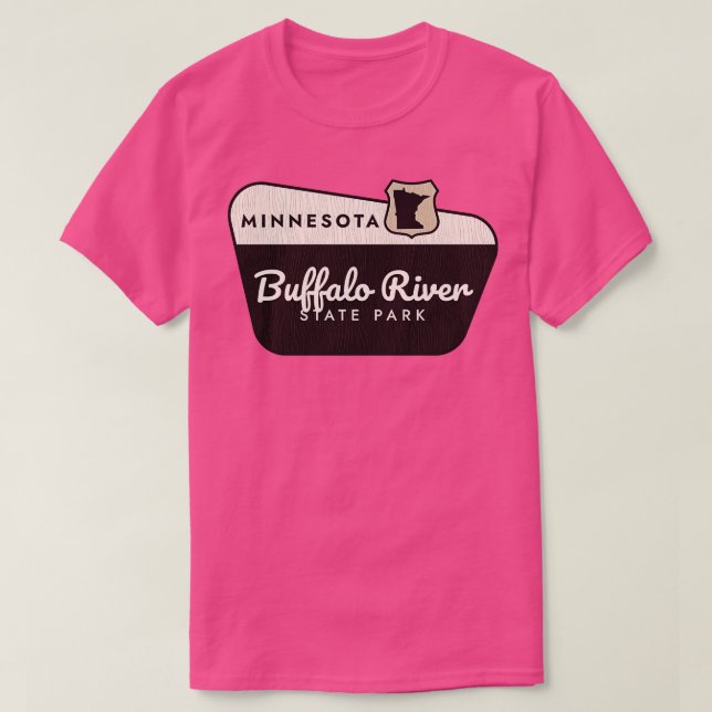 Camiseta Signo de bienvenida del Parque Estatal Buffalo Riv (Diseño del anverso)