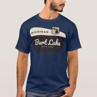 Camiseta Signo de bienvenida del Parque Estatal Burt Lake M