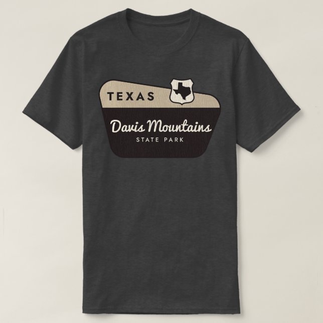 Camiseta Signo de bienvenida del Parque Estatal de las Mont (Diseño del anverso)