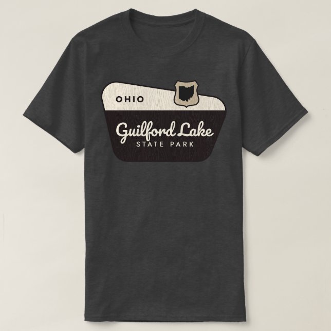 Camiseta Signo de bienvenida del Parque Estatal Guilford La (Diseño del anverso)