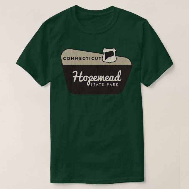 Camiseta Signo de bienvenida del Parque Estatal Hopemead Co (Diseño del anverso)