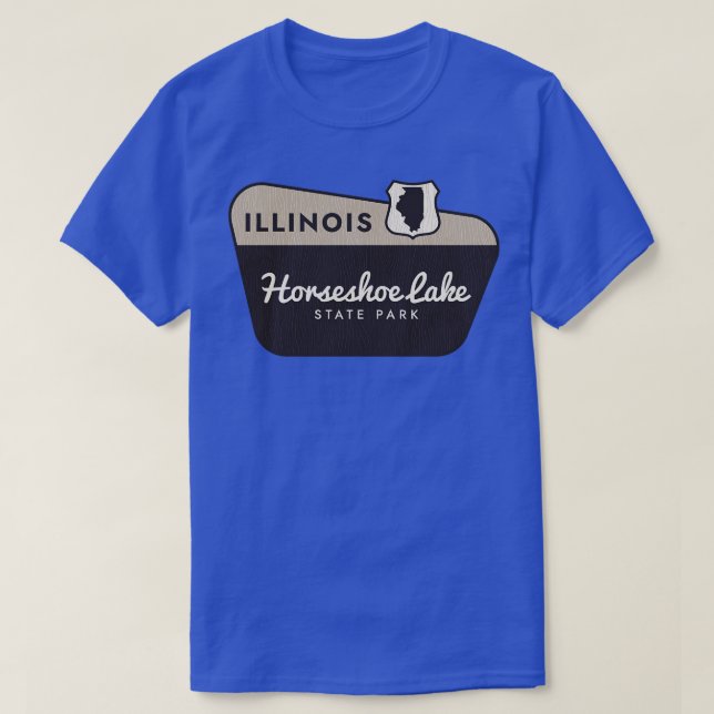 Camiseta Signo de bienvenida del Parque Estatal Horseshoe L (Diseño del anverso)