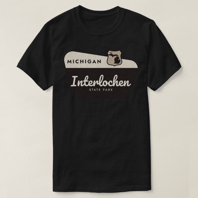 Camiseta Signo de bienvenida del Parque Estatal Interlochen (Diseño del anverso)