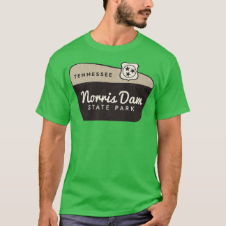 Camiseta Signo de bienvenida del Parque Estatal Norris Dam 