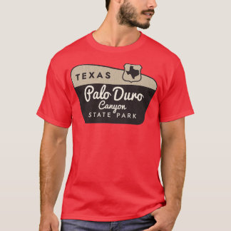 Camiseta Signo de bienvenida del Parque Estatal Palo Duro