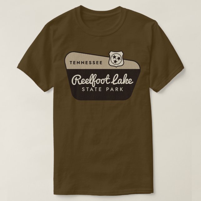 Camiseta Signo de bienvenida del Parque Estatal Reelfoot La (Diseño del anverso)
