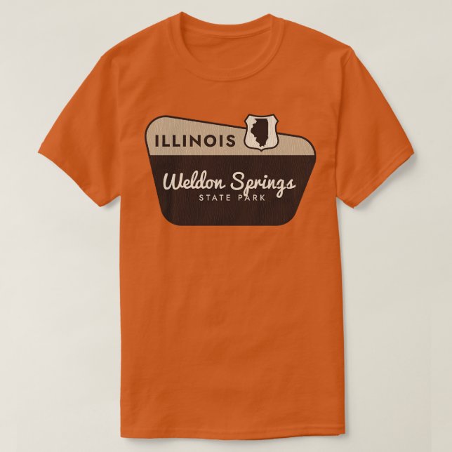 Camiseta Signo de bienvenida del Weldon Springs State Park  (Diseño del anverso)
