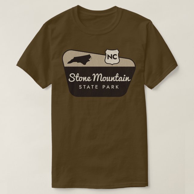 Camiseta Signo de bienvenida en el Parque Estatal Stone Mou (Diseño del anverso)