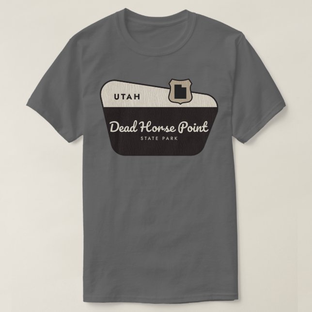Camiseta Signo de bienvenida Utah del Parque Estatal Deed H (Diseño del anverso)