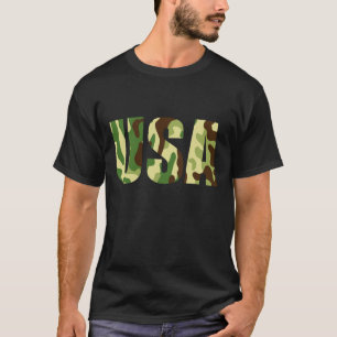 Camiseta Signo de camuflaje khaki de EE.UU.