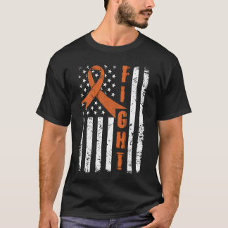 Camiseta Signo de cinta naranja - Leucemia Sensibilización_