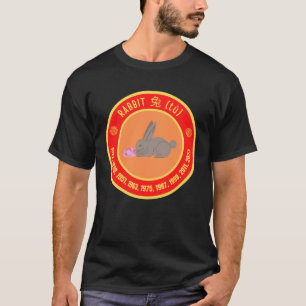 Camiseta Signo de conejo astrológico chino