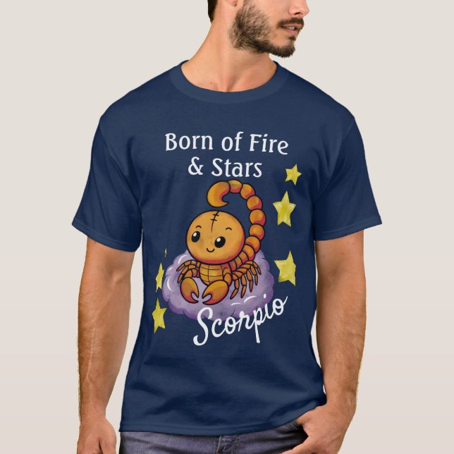 Camiseta Signo de estrella de escorpión Estrella de zodiaco (Anverso)