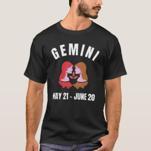 Camiseta Signo de estrella de Gemini