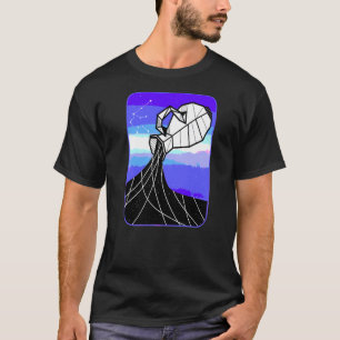 Camiseta Signo de estrella de saltos acuáticos de Aquarius 