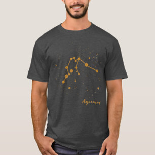 Camiseta Signo de estrella de Zodiac Aquarius Constellation