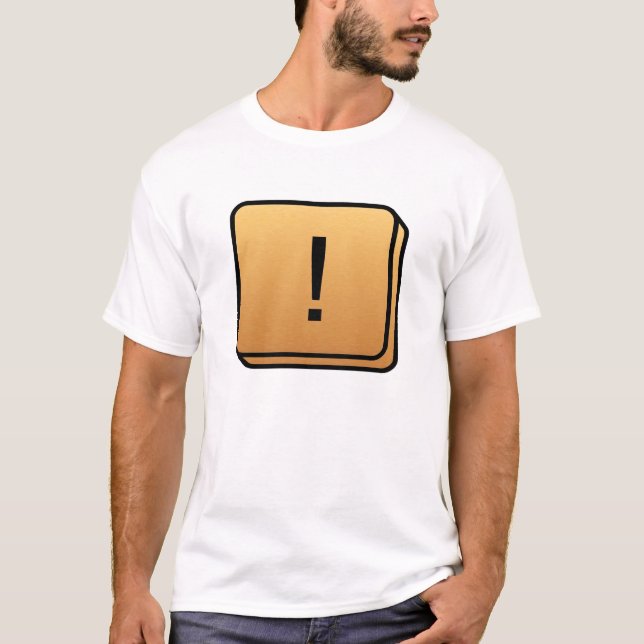 Camiseta signo de exclamación (Anverso)