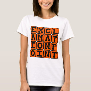 Camiseta Signo de exclamación, tipo de puntuación