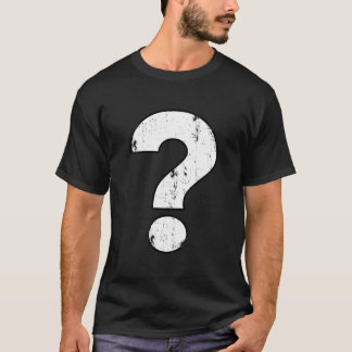 Camiseta Signo de interrogación angustiado