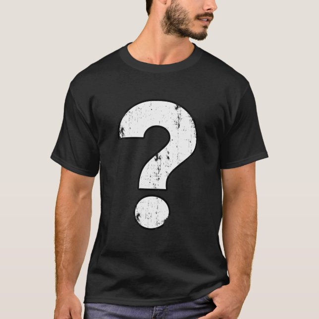 Camiseta Signo de interrogación angustiado (Anverso)