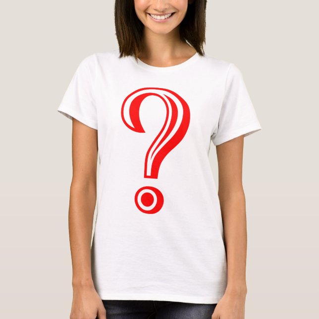 Camiseta Signo de interrogación cincelado (Anverso)