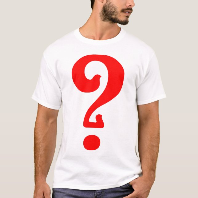 Camiseta Signo de interrogación de Nouveau del arte (Anverso)