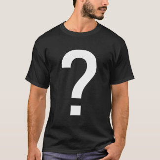 Camiseta Signo de interrogación Signo de interrogación