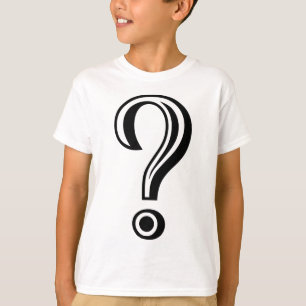 Camiseta Signo de Interrogación Tallado