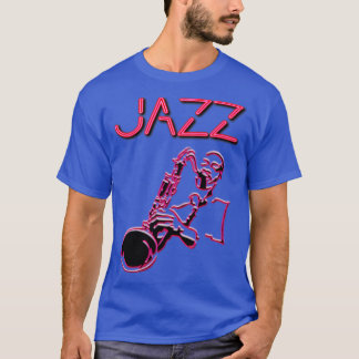 Camiseta Signo de Jazz Neon con Sax Player