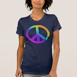 Camiseta Signo de la paz apenado KRW del arco iris