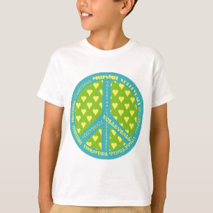 Camiseta Signo de la paz con voleibol en marco