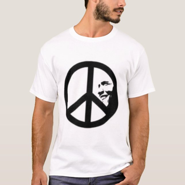 Camiseta signo de la paz de obama (Anverso)