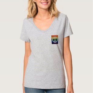 Camiseta Signo de la paz del arco iris