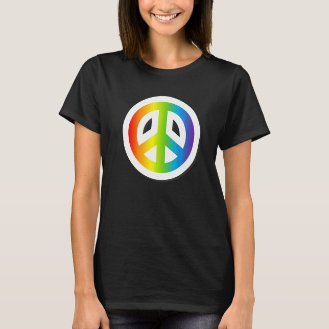 Camiseta Signo de la paz del orgullo amor Tees gráficos del (Anverso)