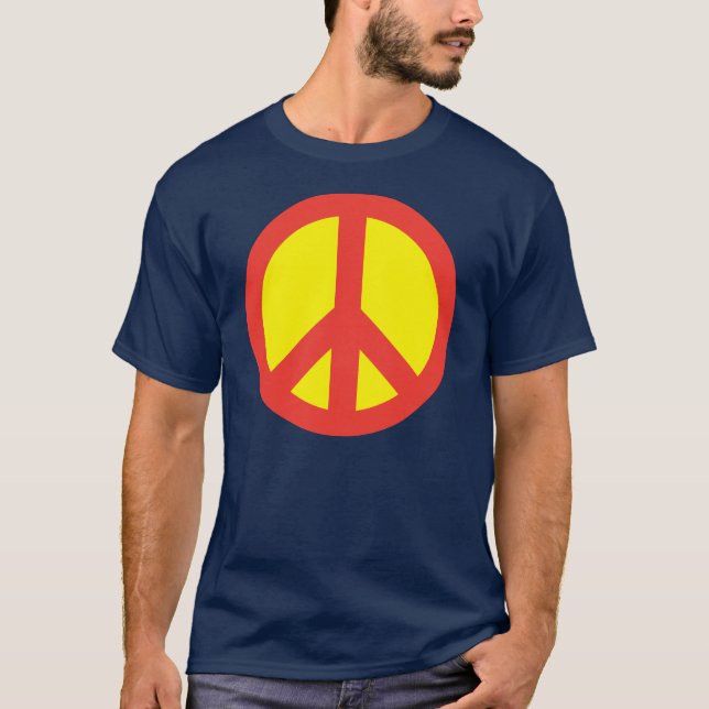 Camiseta Signo de la paz estupendo (Anverso)