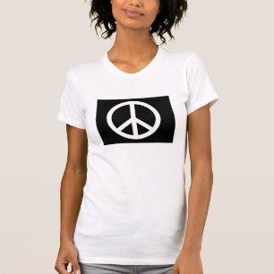 Camiseta signo de la paz negro