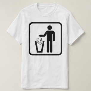 Camiseta signo de la trompa de basura