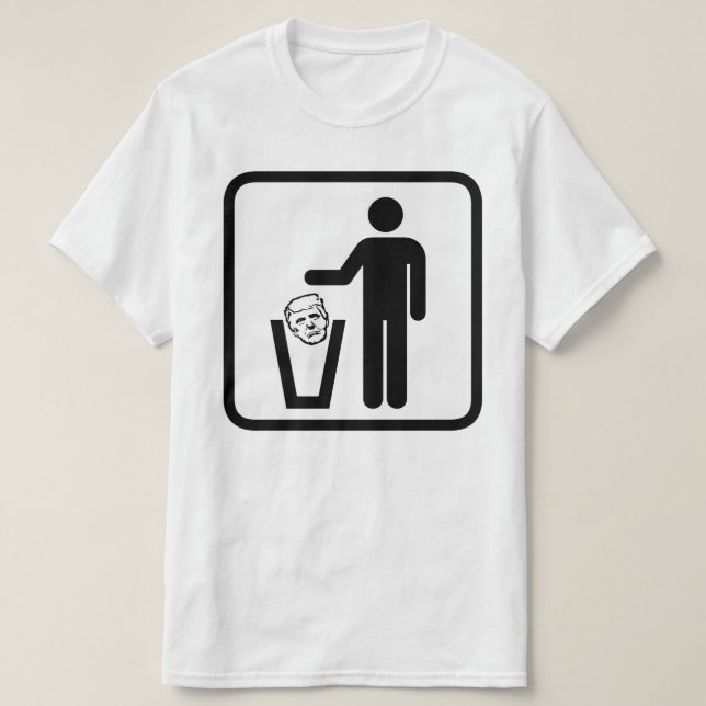 Camiseta signo de la trompa de basura (Diseño del anverso)