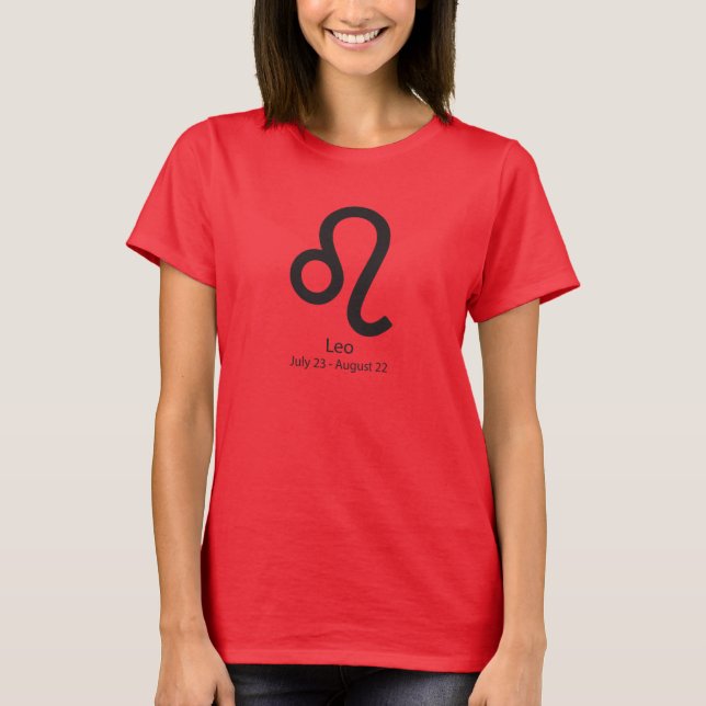 Camiseta Signo de Leo Zodiac (Anverso)