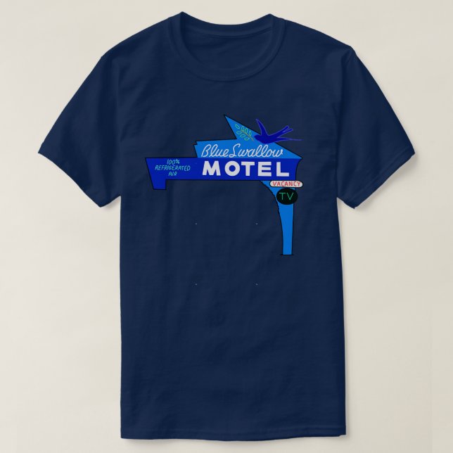 Camiseta Signo de motel de golosina azul (Diseño del anverso)