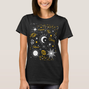 Camiseta Signo de nacimiento de la astrología cangrejo zodi