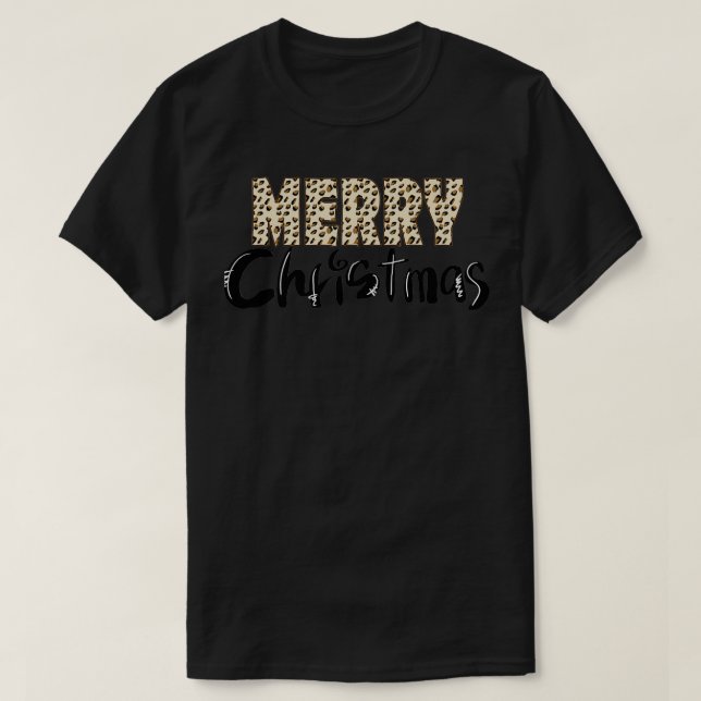 Camiseta Signo de navidades leopardo (Diseño del anverso)