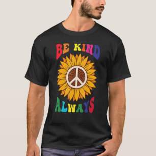 Camiseta Signo de paz amor 60 años 70 tinte de tinte hippie