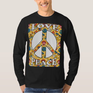 Camiseta Signo de paz Amor 60 s 70s 80s 90s Hippie retro Vi