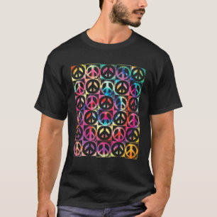 Camiseta Signo De Paz Amor Groovy Coste Hippie De Tye De Ti
