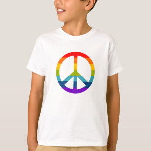 Camiseta Signo de paz arcoiris