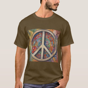 Camiseta Signo de paz arte pop