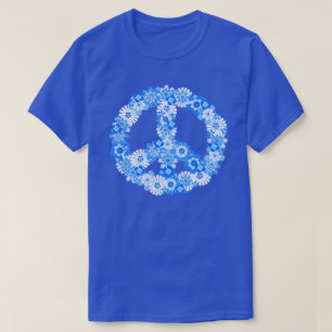 Camiseta Signo de paz azul