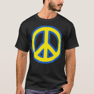 Camiseta SIGNO DE PAZ Azul y amarillo Solidaridad Ucraniana