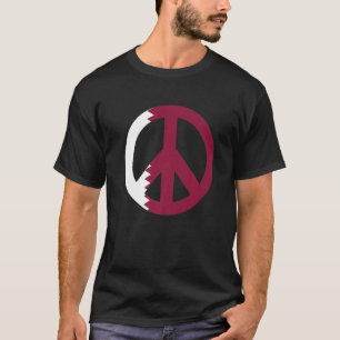 Camiseta Signo de paz Bandera de Qatar 1